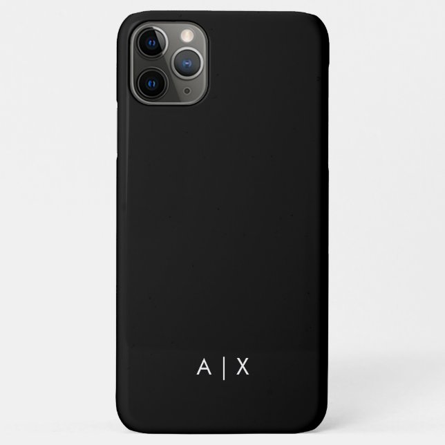 Einfacher Coupname mit Monogramm Case-Mate iPhone Hülle (Rückseite)