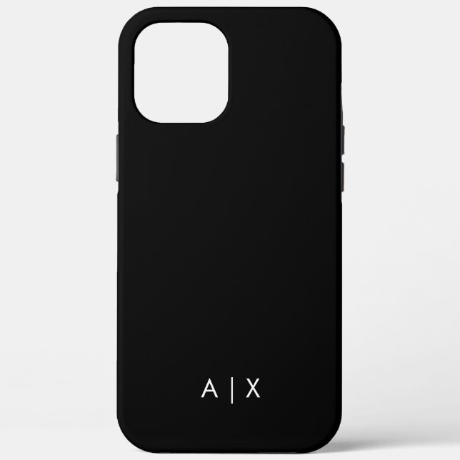 Einfacher Coupname mit Monogramm Case-Mate iPhone Hülle (Rückseite)