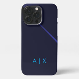 Einfacher Coupname mit Monogramm iPhone 13 Pro Hülle