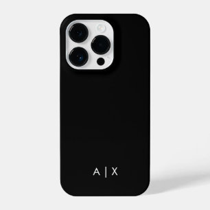 Einfacher Coupname mit Monogramm iPhone 14 Pro Hülle