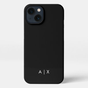Einfacher Coupname mit Monogramm iPhone 13 Hülle