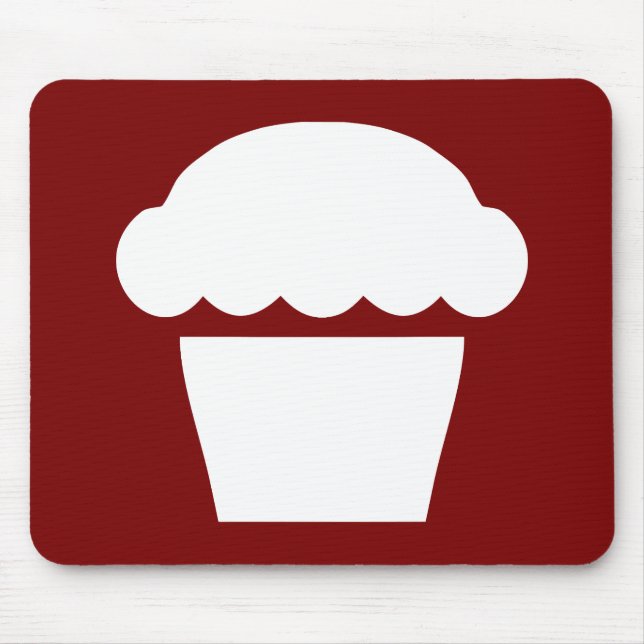 einfacher Cupcake Muffin Mousepad (Vorne)