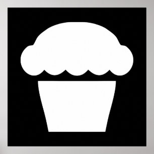 einfacher Cupcake Poster
