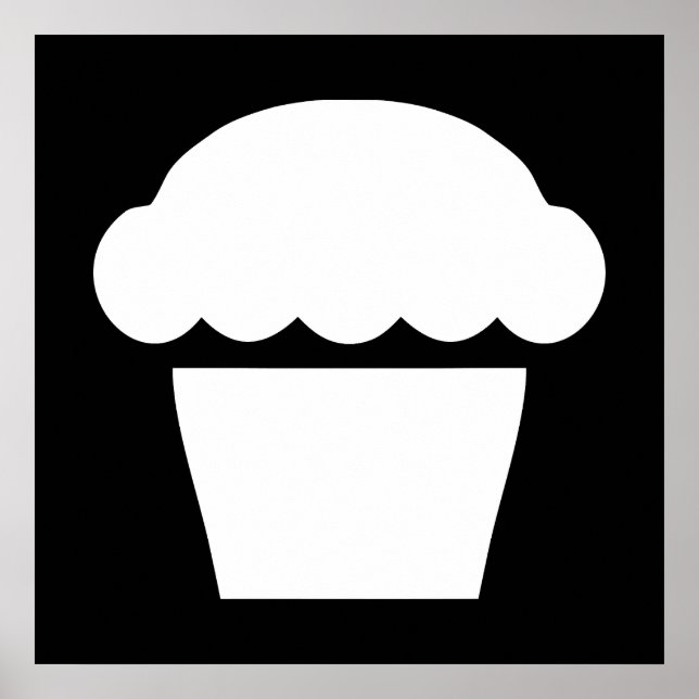 einfacher Cupcake Poster (Vorne)