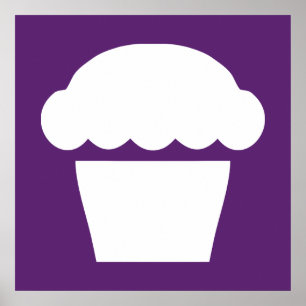 einfacher Cupcake Poster