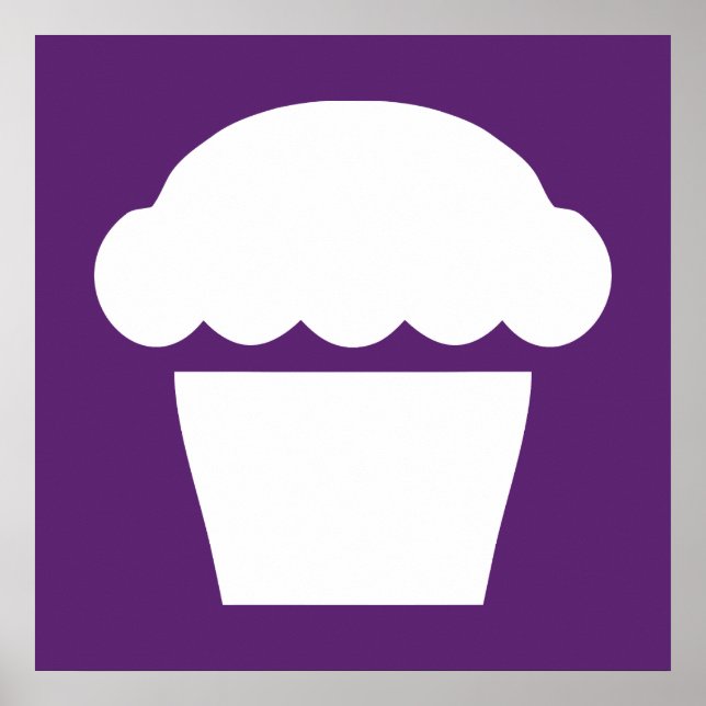 einfacher Cupcake Poster (Vorne)