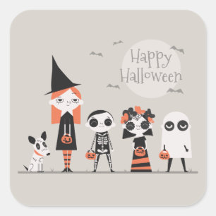 Einfacher dennoch eleganter Aufkleber Halloweens  