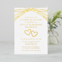 Einfacher Eleganter Bogen Goldene 50. Hochzeitstag