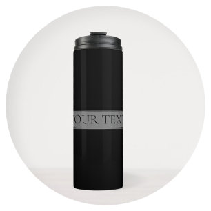 Einfacher eleganter Farbverlauf-Streifen, Farbe ed Thermosbecher