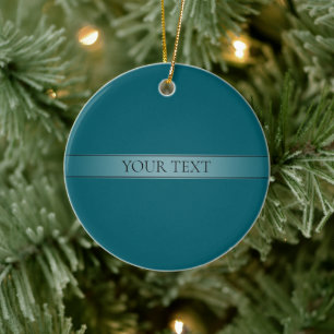 Einfacher eleganter Farbverlauf- Stripe editierbar Keramik Ornament
