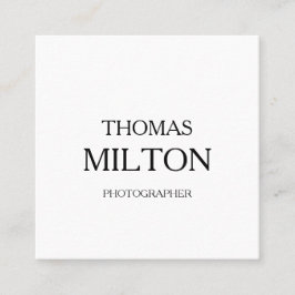 Einfacher eleganter Minimalistischer moderner QR Quadratische Visitenkarte