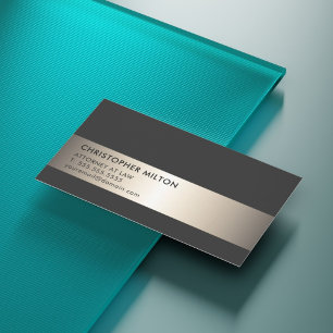 Einfacher eleganter schwarzer visitenkarte