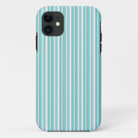 Einfacher eleganter weißer blauer iPhone Kasten
