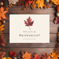 Einfacher Fall Leaf Cream Wedding Bridesmaid Vorsc