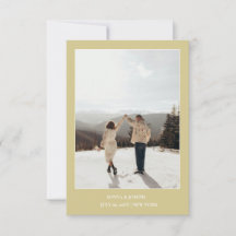 Einfacher Farbiger Eleganter Text und Foto Save-Th