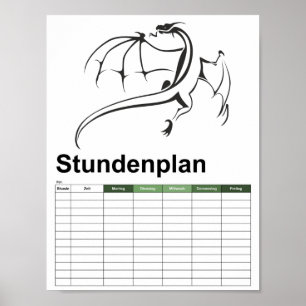 Einfacher fliegender Drache Poster