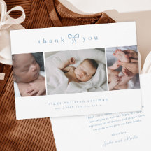 Einfacher Foto-Collage-Babyboy mit Schleife