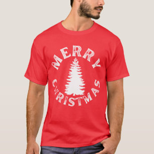 EINFACHER FRÖHLICHER WEIHNACHTSBAUM T-Shirt