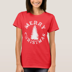 EINFACHER FRÖHLICHER WEIHNACHTSBAUM T-Shirt