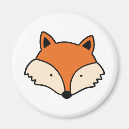 Einfacher Fuchskopf Magnet