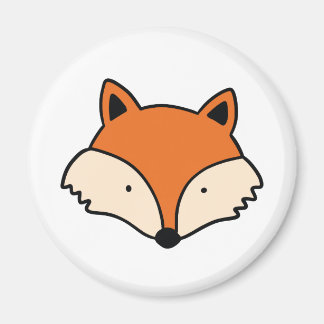 Einfacher Fuchskopf Magnet