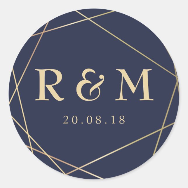 einfacher geometrischer Aufkleber (Vorderseite)