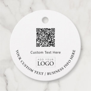 Einfacher Geschäft-Logo-QR-Code Werbe- Geschenkanhänger