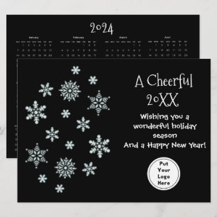 Einfacher Geschäftskorporationskalender-Gruß Karte