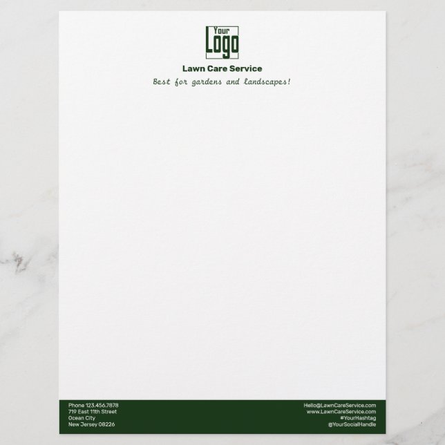Einfacher Geschäftslogo-Name-Motto Briefbogen (Vorderseite)