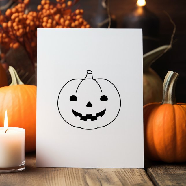 Einfacher Halloween Pumpkin 1x1 Gummistempel (Von Creator hochgeladen)