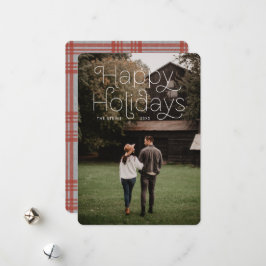 Einfacher Happy Holiday Feiertagskarte