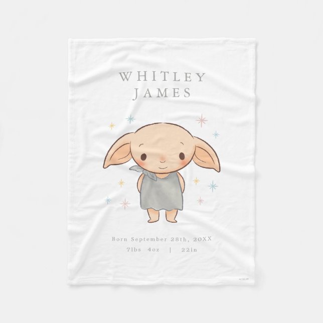 Einfacher Harry Potter - Dobby Baby Shower Fleecedecke (Vorderseite)