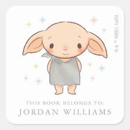 Einfacher Harry Potter - Dobby Baby Shower Quadratischer Aufkleber