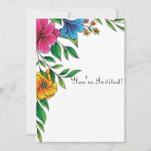 Einfacher Heller Blumen Frühling Sommer Hochzeit Q