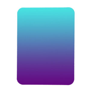 Einfacher Hintergrundverlauf Türkis Blau Lila Magnet