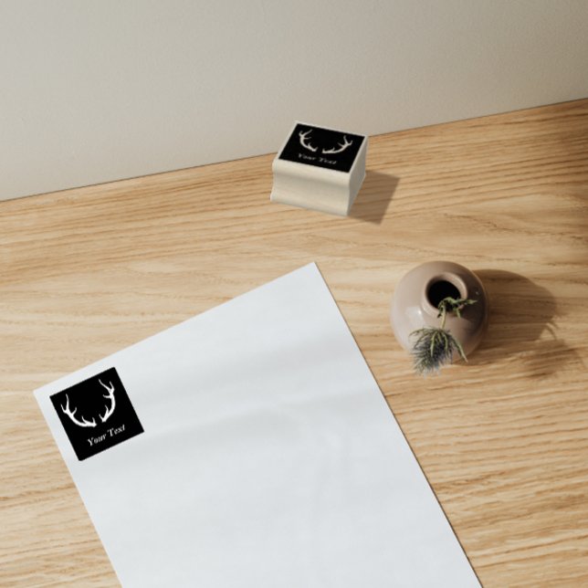 Einfacher Hirschantler-Entwurf Gummistempel (Von Creator hochgeladen)