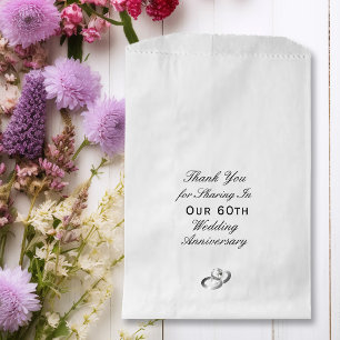 Einfacher Hochzeitstag Diamond Ring Vielen Dank Geschenktütchen