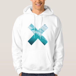 Einfacher Hoodie Form der tropischen blauen Lagune