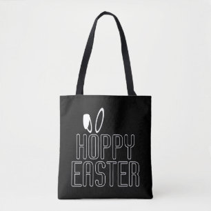 Einfacher Hoppy Osterpun Typografie Gesamtbeutel