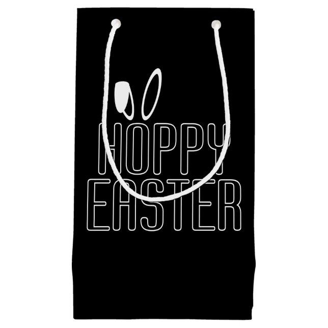 Einfacher Hoppy Osterpun Typografie| Geschenktasch Kleine Geschenktüte (Vorderseite)