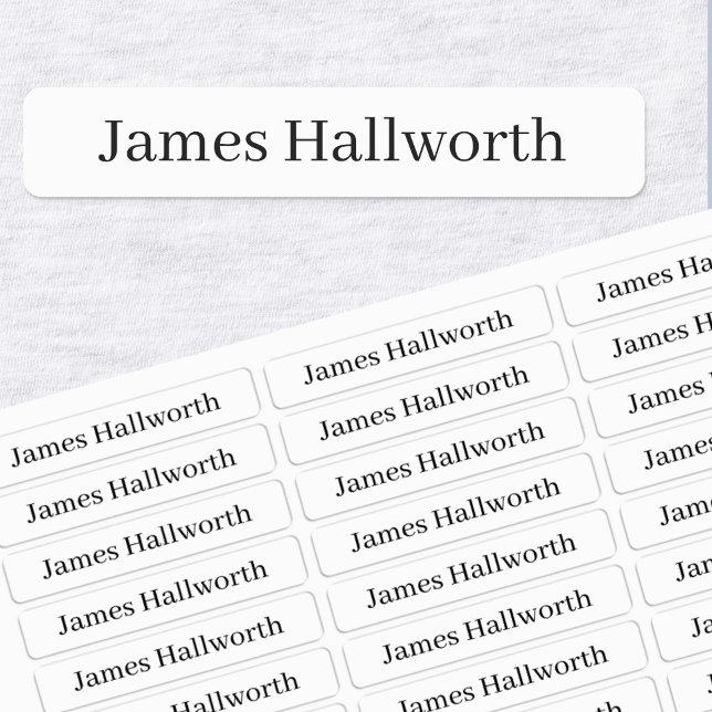 Einfacher Klassenname bearbeitbarer Text wasserdic Etiketten (Von Creator hochgeladen)