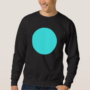 Einfacher Kreis - Eisblau Sweatshirt