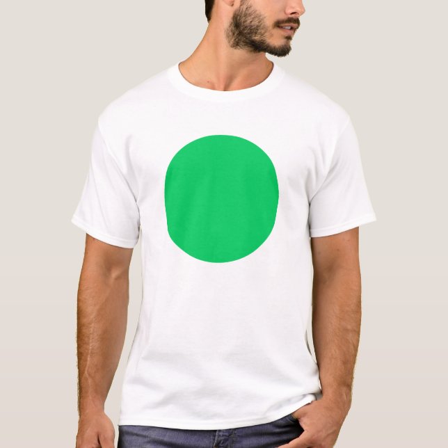 Einfacher Kreis - hellgrün T-Shirt (Vorderseite)
