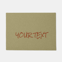 Einfacher kundenspezifischer Text und Farbe Fußmatte