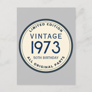 EINFACHER KUNSTWERK AM GEBURTstag Postkarte