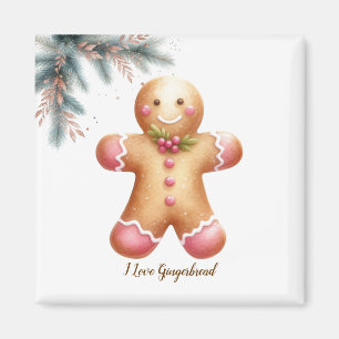 Einfacher Liebhaber von Lebkuchen-Mann-Keksen Magnet