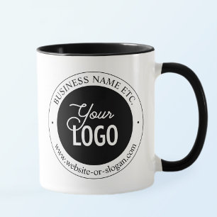 Einfacher Logo-Austausch und anpassbarer Text   We Tasse