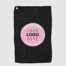 Einfacher Logo-Ersatz & bearbeitbarer Text | Rosa/