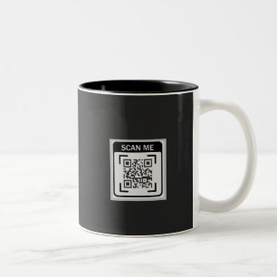 Einfacher Logo-QR-Code Business Schwarz Zweifarbige Tasse