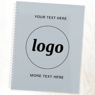Einfacher Logo-Text Puderblau Planer